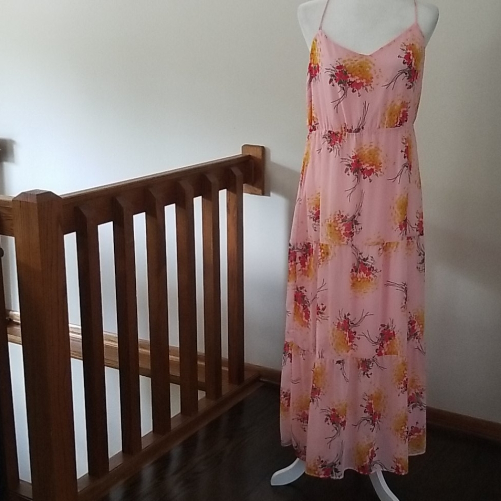 New J.Crew/Mercantile Tiered Maxi Dress _ Sunburst